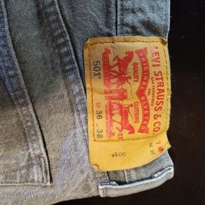 Mens Levi's 501 buttonfly